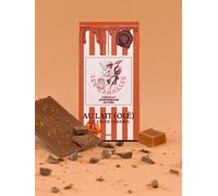 Tablette chocolat aphrodisiaque lait et éclats de caramel 100 g