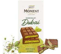 Tablette Chocolat Dubaï 150g - Chocolat au Lait à la Pistache & Kunafa Croustillant - Confiserie Orientale Premium - Made in Algeria - Idée Cadeau Gourmande