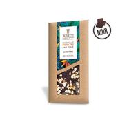 Tablette Chocolat Noir Sao Tomé NOISETTES 100g - BOVETTI