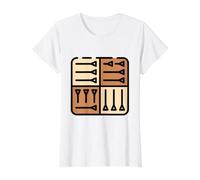 Tablette cunéiforme écriture sumérienne mésopotamie akkadienne T-Shirt Graphique avec Valeur, Femme, Blanc, M