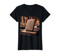 Tablette cunéiforme écriture sumérienne mésopotamie akkadienne T-Shirt Graphique avec Valeur, Femme, Noir, XL