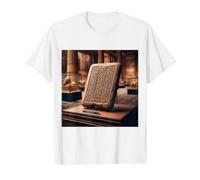 Tablette cunéiforme écriture sumérienne mésopotamie akkadienne T-Shirt Graphique avec Valeur, Homme, Blanc, M