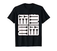 Tablette cunéiforme écriture sumérienne mésopotamie akkadienne T-Shirt Graphique avec Valeur, Homme, Noir, XL