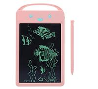 Tablette d’écriture LCD pour enfants, tablette de dessin électronique avec écran sans lumière bleue, cahier de croquis réutilisable pour l’apprentissage des mathématiques, du (Rose)