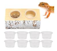 Tablette d'alimentation pour Gecko - Plateau magnétique pour reptiles | Plateau de nourriture : plate-forme de nutrition de pépinière surélevée, utilisation de conception de matrice de coupe sûre pour