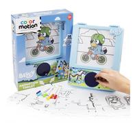 Tablette d'animation Bluey Motion - Transformez les dessins en bleu avec 20 inserts de conception marqueurs de coloriage
