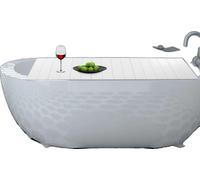 Tablette de bain, design pliable, matériau PVC durable