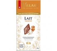 Tablette de Chocolat au Lait Villars aux Eclats de Caramel Collection Dégustation - 100 gr