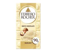 ROCHER Ferrero rocher tablette chocolat blanc noisettes, 90g