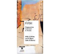 Tablette de chocolat - Cappuccino lait entier & blanc 100g