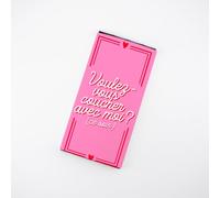 Tablette de Chocolat Personnalisée, Chocolat au Lait ou Noir, Fabriqué en France par Artisan Chocolatier, chocolat personnalisé (Voulez-vous coucher avec moi ce soir?, Chocolat au lait)