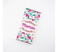Tablette de Chocolat Personnalisée, Chocolat au Lait ou Noir, Fabriqué en France par Artisan Chocolatier, chocolat personnalisé (Meilleure maman du monde, Chocolat au lait)