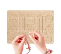 Tablette De Création De Bijoux,Portable Anti-rayures Bracelets Plateau Conception | Panneau pour la Fabrication de Bijoux avec Perles | Pour Adultes Professionnels Passionnés Principian