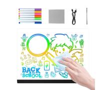 Tablette de dessin à LED pour | Écriture effaçable à sec coloré - Tablette Messages LED - Pour , utilisation de nuit, bureau, école de vacances, art peinture et