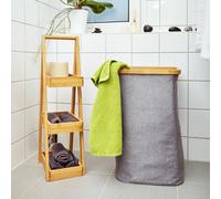 Tablette de douche de qualité supérieure 26 x 66 x 18 cm en bambou résistant à l'eau