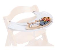 hauck Plateau avec Xylophone Bebe Play Music Set pour Chaise Haute Bebe Alpha+, Jouet en Bois Bebe (Certifié FSC®) - Combinable avec le Play Tray, Matériau Recyclé - Zebra White