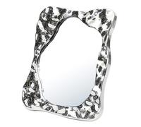 Tablette de Miroir de vanité, Miroir de Bureau,Miroirs de Maquillage Personnel - Outil de Maquillage esthétique avec Support Portable irrégulier à la Mode pour Le décor de Salle de Bain du Salon