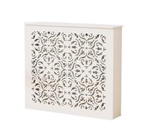 Tablette de Radiateur, Cache-radiateur en PVC pour Radiateurs avec Plate-forme de Rangement, pour Salon Décoratif, Ventilation Creuse(80 * 90 * 20cm/31 * 35 * 8in)