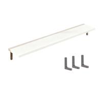 Tablette de Radiateur en Bois, Etagere Radiateur avec Support, Étagères Murales Flottantes, for La Maison, le Bureau, la Chambre a Coucher, le Salon(White,130x30cm)