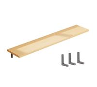 Tablette de Radiateur en Bois, Etagere Radiateur avec Support, Étagères Murales Flottantes, for La Maison, le Bureau, la Chambre a Coucher, le Salon(Beige,90x30cm)