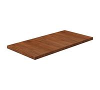 Tablette de Salle de Bain, Dessus de Salle de Bain Plan de Travail pour Meuble de Lavabo Tablette pour Évier Comptoir de Salle de Bain Marron foncé 80x40x2,5 cm Bois traité