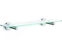 Tablette de salle de bain en acier inoxydable avec fond en verre SCALA Étagère de salle de bain ZACK 40006