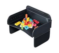 Tablette De Siège Auto Pour Les Pendant Le Voyage,Tablette De Voyage En Cuir PU Pour Siège Auto Enfant - Plateau Organisateur Polyvalent Support Portable Et Gobelet Enfant