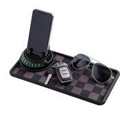 Tablette de Tableau de Bord - Lavable et Multifonction avec Porte-téléphone,Tapis antidérapant pour Tableau de Bord de Voiture,Accessoire Intérieur pour Camion, Utilitaire,