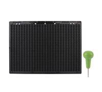 Tablette d'Écriture Braille Portable, 27 Lignes 30 Cellules, Kit Ardoise avec Stylet pour Apprentissage et Écriture