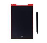 Tablette d'Écriture LCD 10 Pouces Écran Complet, Batterie Bouton Remplaçable Rouge, Bloc - Notes Portable pour Enfants - Protection des Yeux, Design Compact, Utilisation Simple