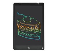 Tablette d'écriture LCD 12" écran couleur avec stylet, dessin, prise de notes, laisser des messages pour tout-petits, garçons, filles et adultes, noir