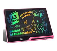 Tablette d'écriture LCD 13 Pouces Rechargeable, Portable Tablette Dessin Enfant Effaçable Écriture, Dessin et liste de mémorisation Ardoise Magique Educatif Cadeau pour Enfants Jouets Rose