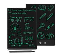 Tablette d'écriture LCD 2 côtés effaçable réutilisable 11,5" et 10,5", bloc-notes de dessin électronique portable pour enfants et adultes (noir)