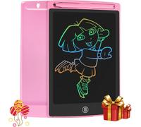 Tablette D'Écriture Lcd Colorée, Planche À Dessin De 8,5 Pouces Graphique Serrure À Clé Écriture Manuscrite Doodle Pad Enfants Jouets Cadeaux Pour Garçons Filles (Rose)