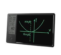 Tablette D'écriture LCD de 9,5 Pouces, Tableau D'écriture LCD Effaçable pour Enfants et Adultes avec Affichage de la Température et de l'humidité, Calendrier de Bureau, pour Le