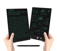 Tablette d'écriture LCD pour adulte : tablette à dessin double face de 9,5 et 8 pouces, réutilisable, effacable, bloc-notes numérique pour enfants et adultes, cadeau d'anniversaire