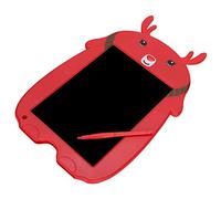 Tablette d'écriture LCD pour Enfants Style Dessin animé Cerf, Tableau de Dessin électronique et Graffiti Rouge