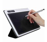 Tablette d'écriture LCD Sustvita, Blocage électronique de 9 Pouces Supplis Business Supplies Tool à la Peinture à la Main avec Un Faux étui en Cuir (Black (with Leather Case))
