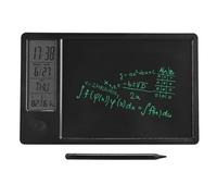 Tablette D'écriture LCD, Tableau de Gribouillage électronique 10 Pouces Rechargeable avec Calendrier D'horloge Numérique, Température et humidité, pour Bureau, Entreprise, Maison