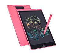 Tablette D'écriture LCD Tablette de Dessin Colorée de 12 Pouces Pour enfants, 4~12 Jouets Pour Filles Garçons, Cadeaux Effaçables Et réutilisables, Jouet D'anniversaire de Noël Pour Enfants (Rose)
