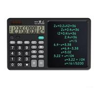 Tablette d'écriture manuscrite avec écran LCD à 12 chiffres - Bloc-notes électronique - Assistant de bureau portable et réutilisable - Noir et blanc