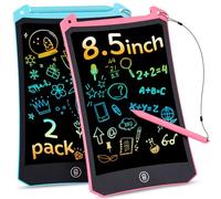 Tablette Dessin Enfant 8,5 Pouces,PINKCAT 2 Pièces Tablette à Dessiner Effaçable Portable Tablette D'écriture LCD Colorée Cadeau Bebe Garcon Fille Jouet Enfants 1 2 3 4 5 6 7 8 Ans