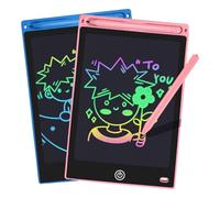 Tablette Dessin Enfant, Pack de 2 Tablette Enfants LED Cristaux Liquides, Ardoise Magique avec Stylet, Graffitis en Couleur Convient comme Cadeau éducatif pour Les Enfants de 3 à 7 Ans (12 Pouces)