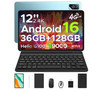 Tablette DOOGEE TabG6 Pro 12"" 2.4K Android 16 Tablette avec Clavier 236GO+128Go,9000mAh, Caméra 13MP, Déverrouillage Facial - Bleu