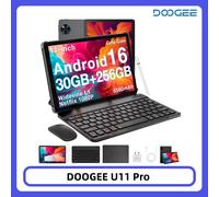 Global Version DOOGEE U11 Pro Android 16 Tablet PC 11 inch Ultra-clear 90Hz Display 30GB(6+24) 256GB 8580mAh Battery Tablet Tablette grise UNIQUEMENT