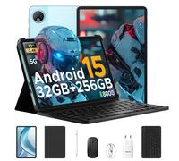 Tablette DOOGEE V Pad 2 en 1 5G, écran 12 pouces, Dimensity 7050, Android 15, 32 Go de RAM (8+24), 256 Go de ROM, batterie 8800 mAh, tablette intelligente ultra-fine Black Tablet Only