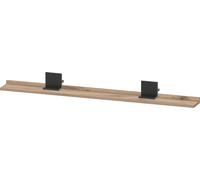 Tablette Duravit Sivida, support noir diamant mat, 1200x115x35mm, SV74340BD550000, Couleur: ChÃªne marbrÃ©