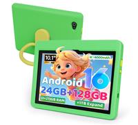 Tablette Écran 10,1 pouces, Android 16, Processeur 5 cœurs, 24(3+21)Go RAM, 128 Go, Batterie 6000 mAh