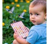 Tablette Éducative , Jouet Écran Tactile Développement Précoce, Tablette Apprentissage Portable, Activité Interactive pour 2-5 Ans, Maternelle, Tout-Petits, Pratique Et Ludique