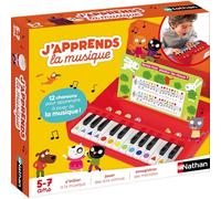 Nathan Jeu éducatif J'apprends la Musique 2024 - Jouet piano, 12 mélodies, dès 5 ans